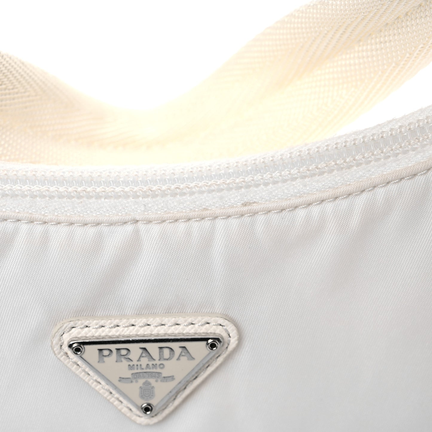 Tessuto Nylon Mini Re-Edition 2000 Bag White