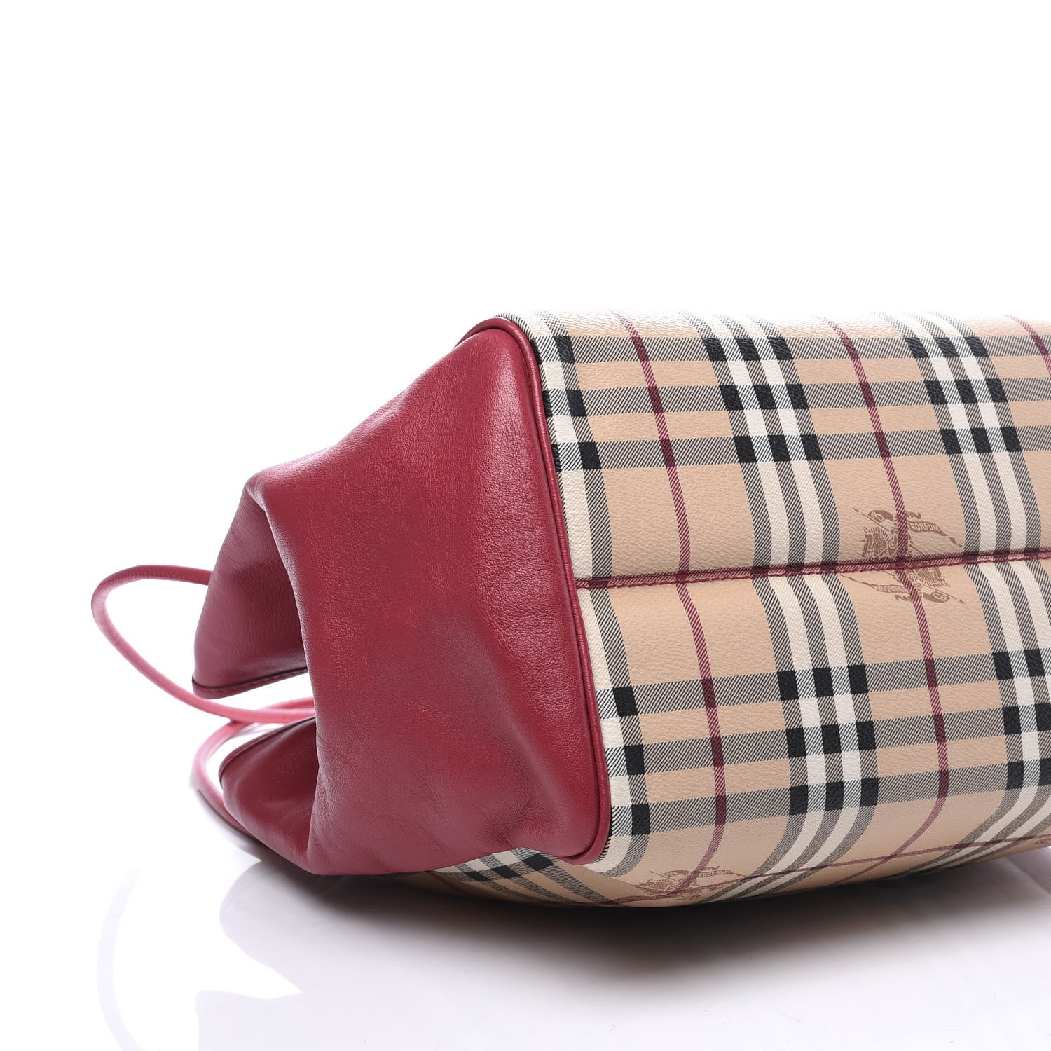 Burberry Haymarket Check Small Knots Canterbury Tote Pink 5 of 9