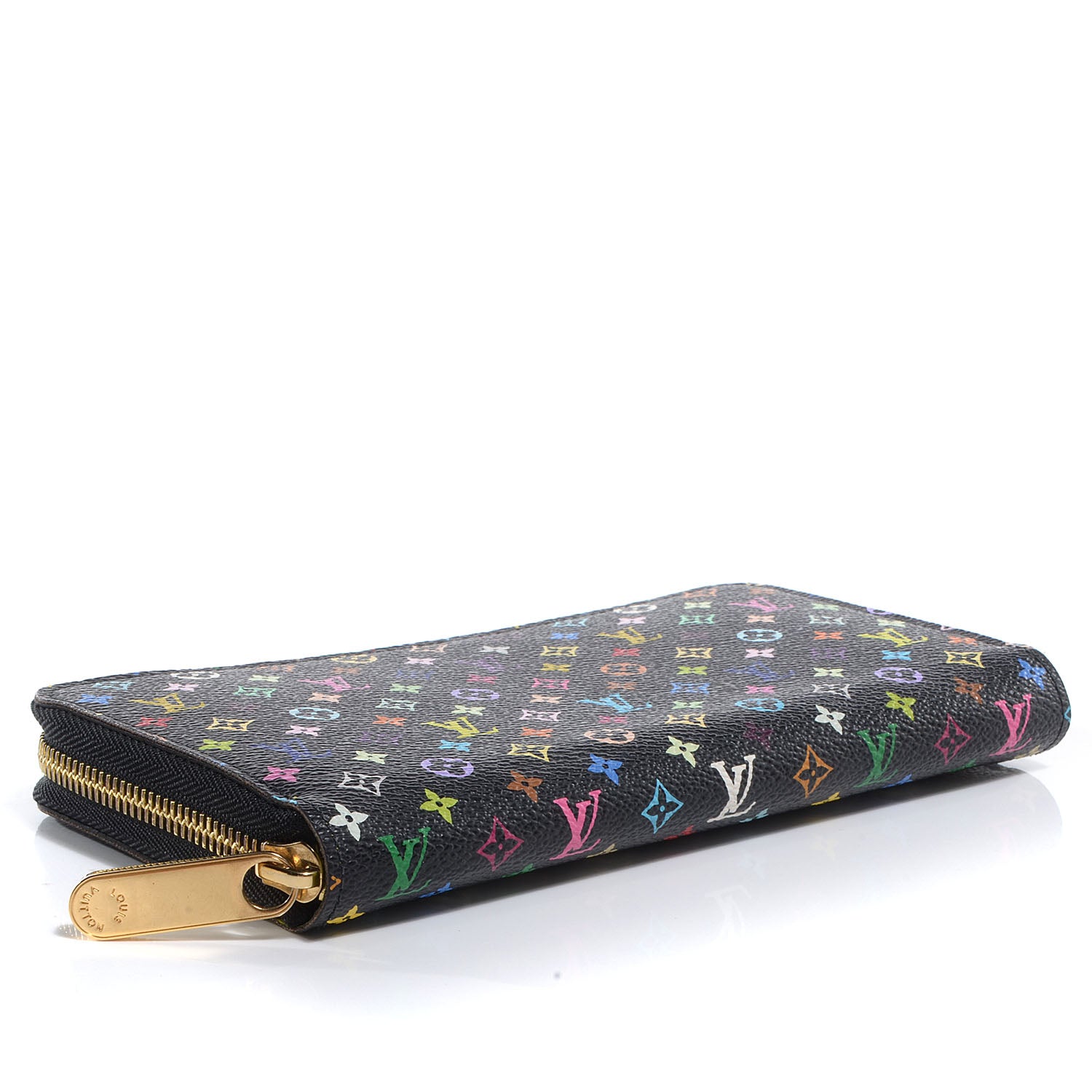 Louis Vuitton Monogram Multicolor Zippy Wallet Black Pistachio 4 of 8
