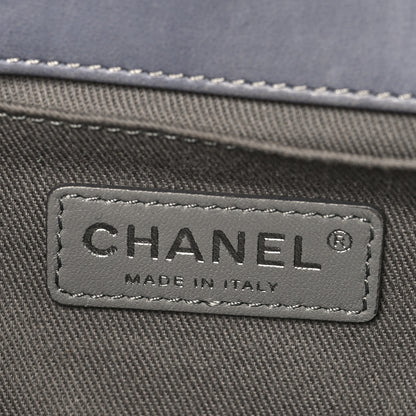 Chanel Calfskin Quilted Medium Boy Flap Grey 6 of 7