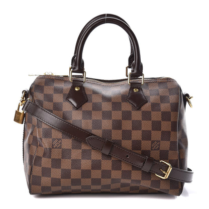 Louis Vuitton Damier Ebene Speedy Bandouliere 25 1 of 10