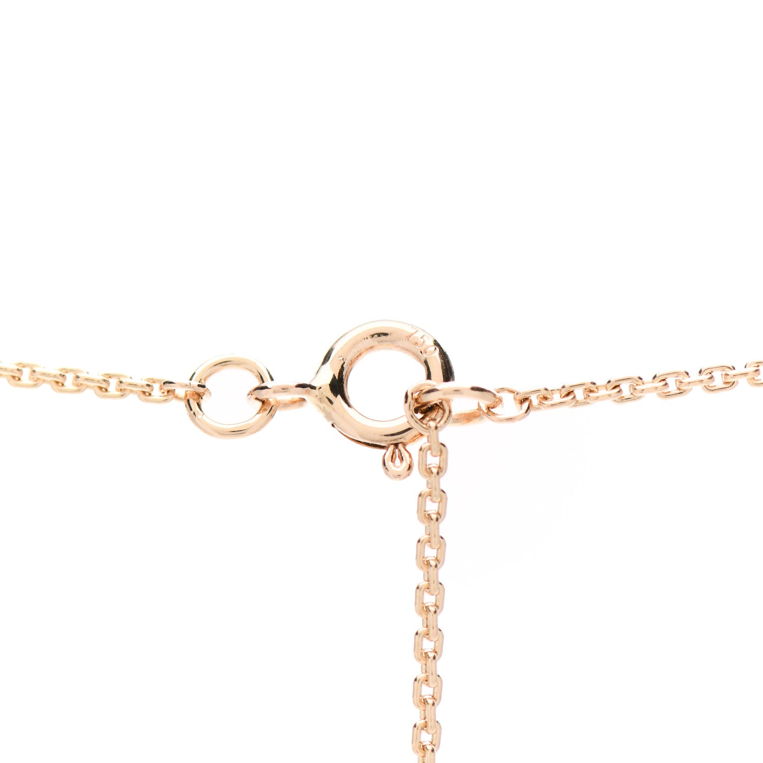 Louis Vuitton 18K Pink Gold LV Volt Upside Down Pendant Necklace 4 of 5