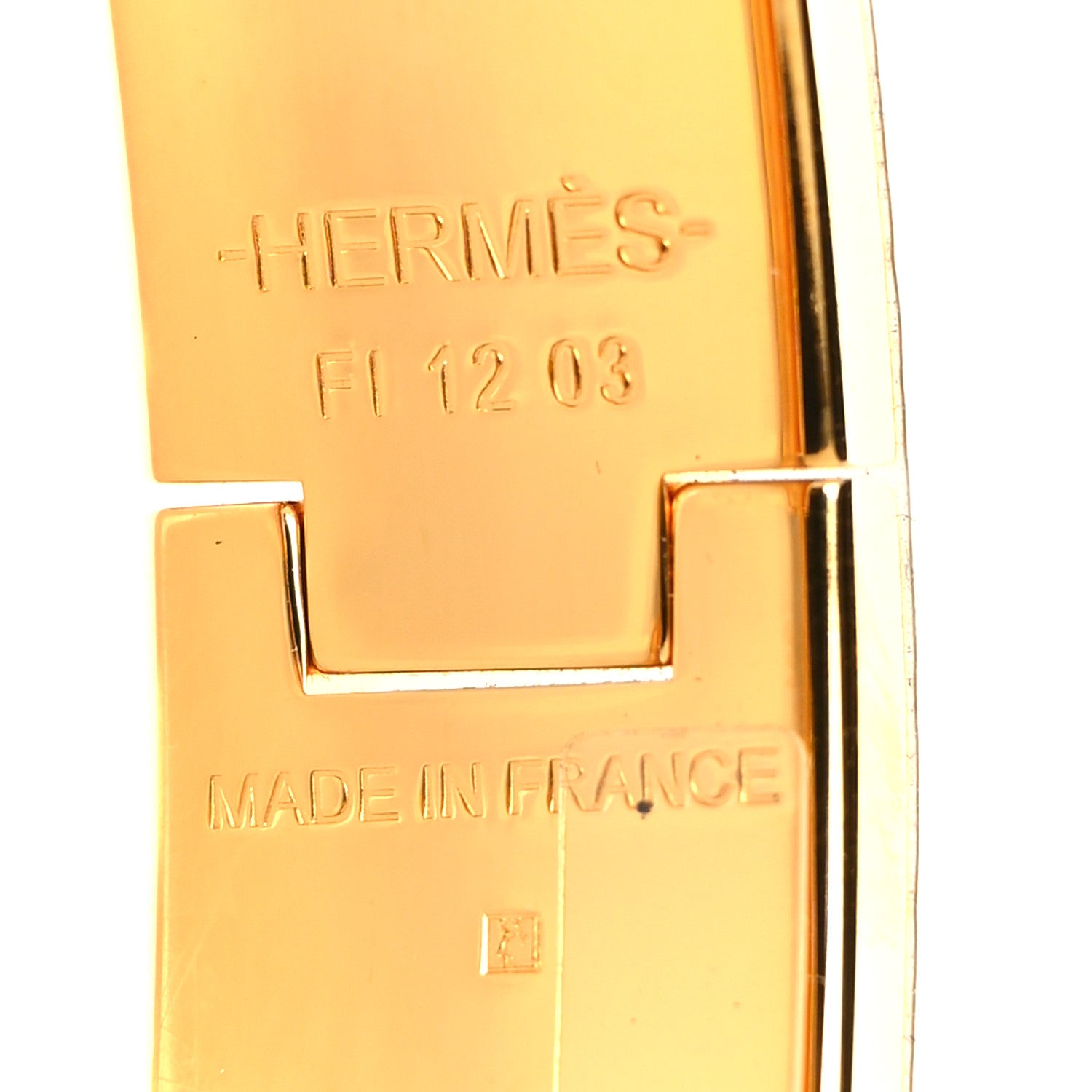 Hermes Enamel Glitter Narrow Clic Clac H Bracelet PM Black Dore 4 of 5