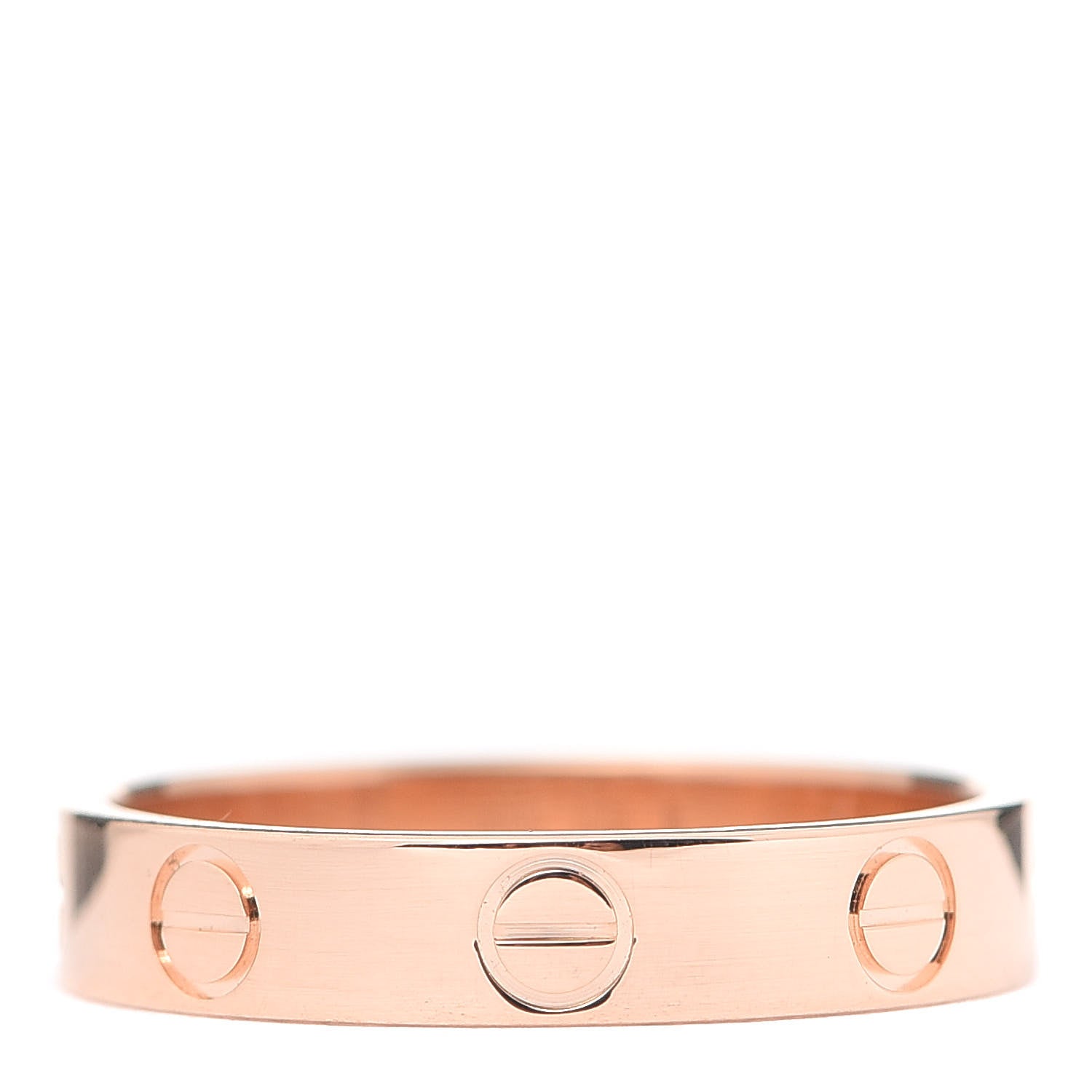 Cartier 18K Pink Gold 3.5mm LOVE Wedding Band Ring 51 5.75 3 of 5
