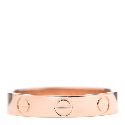 Cartier 18K Pink Gold 3.5mm LOVE Wedding Band Ring 51 5.75 3 of 5