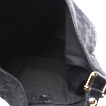 Gucci Monogram Large New Ladies Web Hobo Black 4 of 12