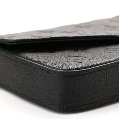 Louis Vuitton Empreinte Pochette Felicie Chain Wallet Black 8 of 9