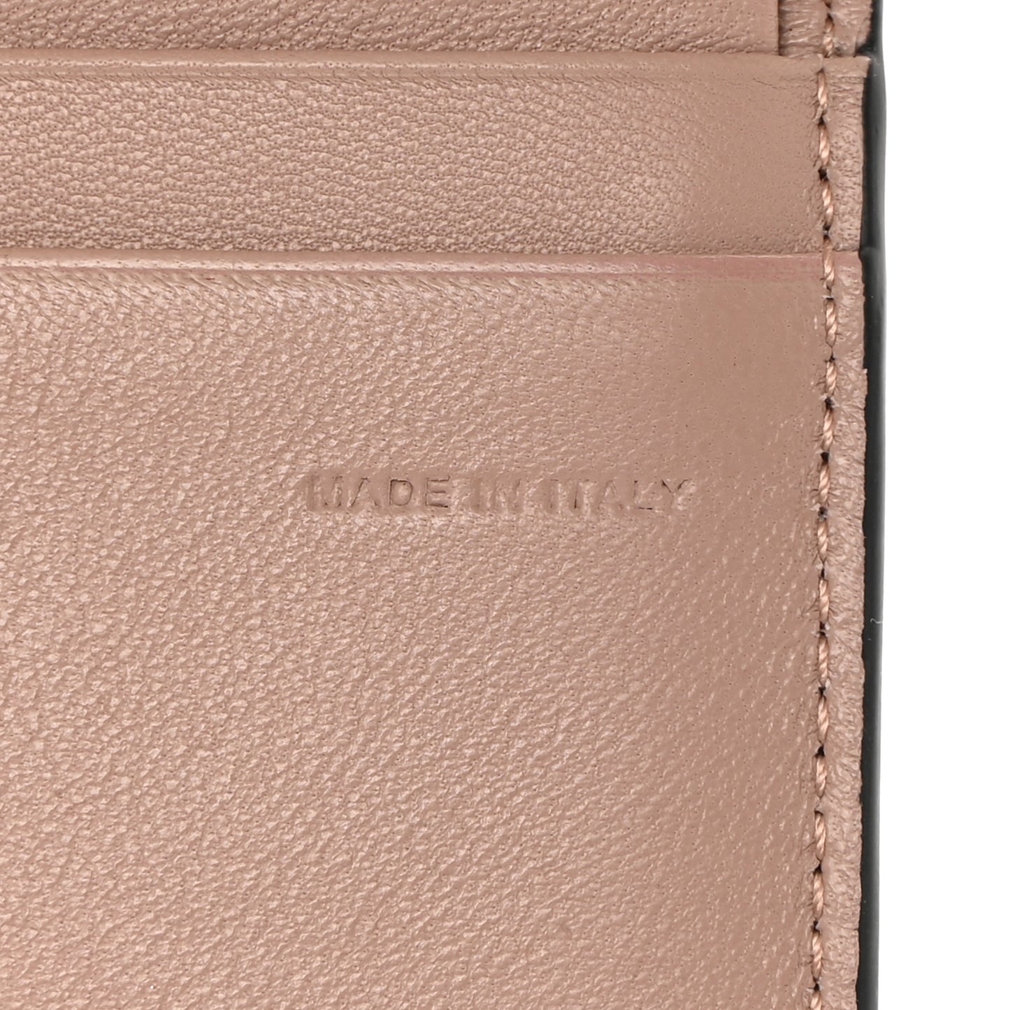 Metallic Crackle Effect Calfskin Small Loco Wallet Platino