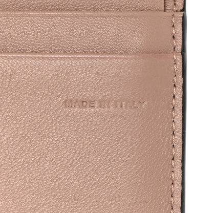 Valentino Garavani Metallic Crackle Effect Calfskin Small Loco Wallet Platino 9 of 10