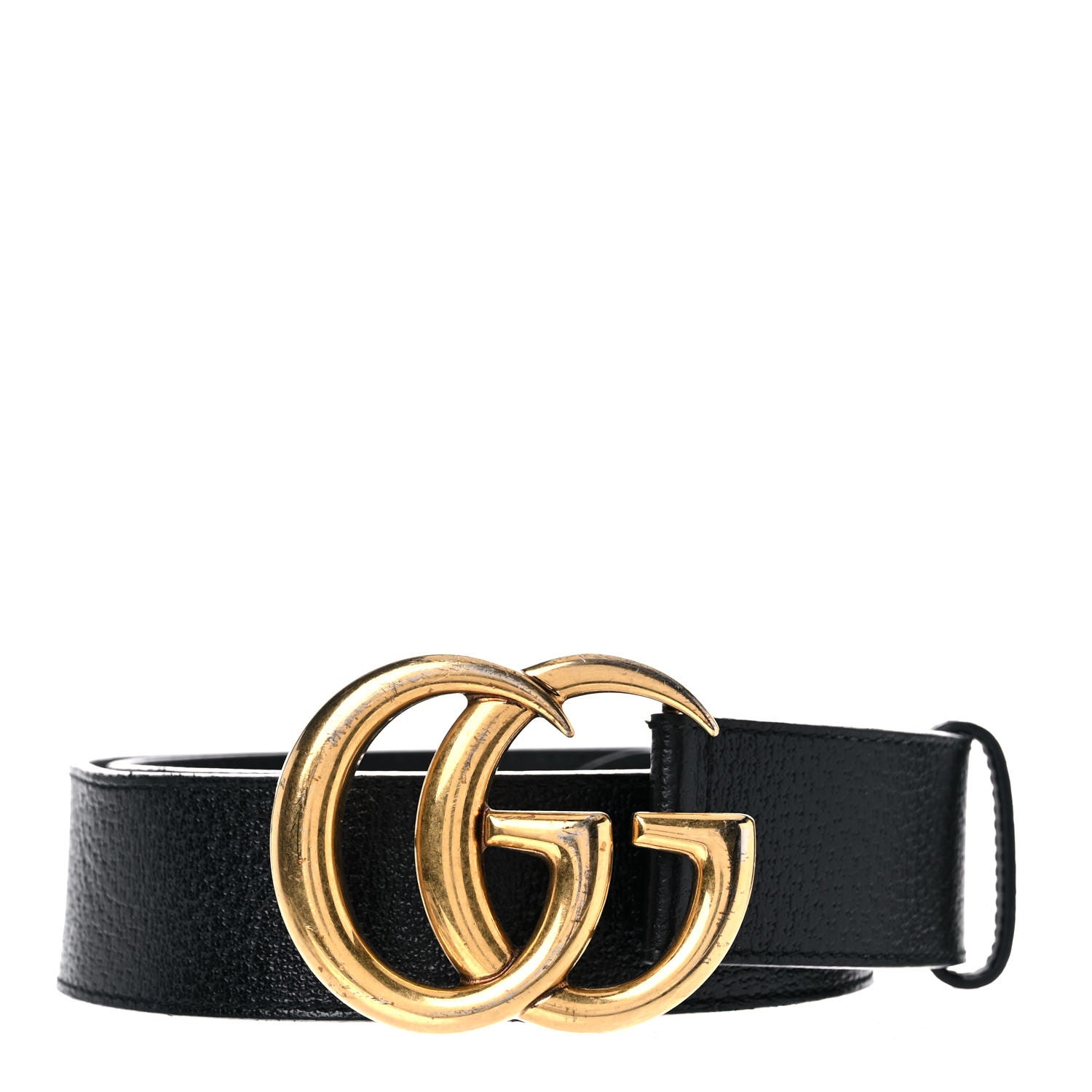 Gucci Textured Calfskin Double G 40mm Belt 90 36 Black 1 of 8