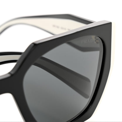 Prada Acetate Sunglasses SPR 15W Black White 7 of 8