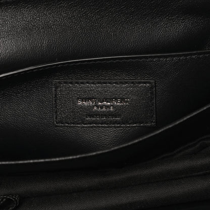 Saint Laurent Patent Embossed Small Le Monogramme Satchel Black 6 of 11