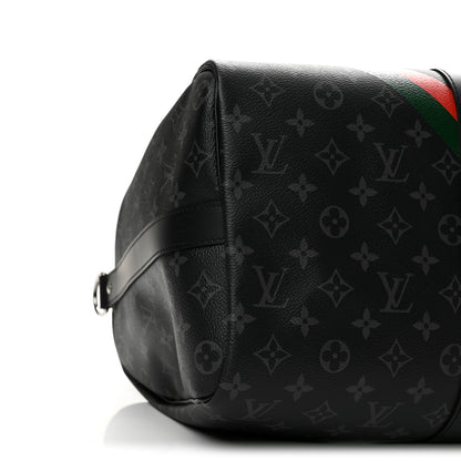 Louis Vuitton Monogram Eclipse Keepall Bandouliere 45 7 of 9