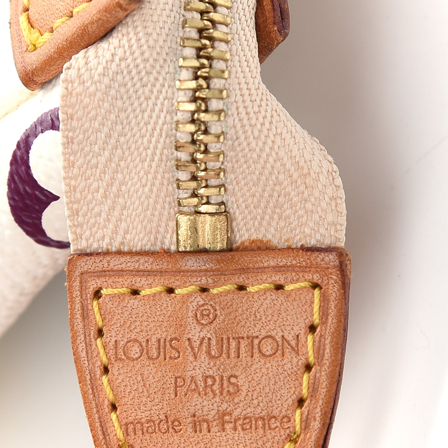 Monogram Multicolor Pochette Accessories White