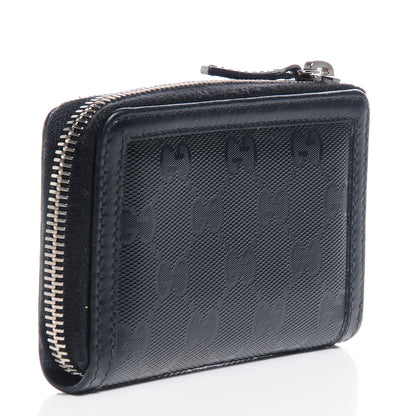 Gucci Imprime Monogram Zip Around Card Case Black 3 of 8