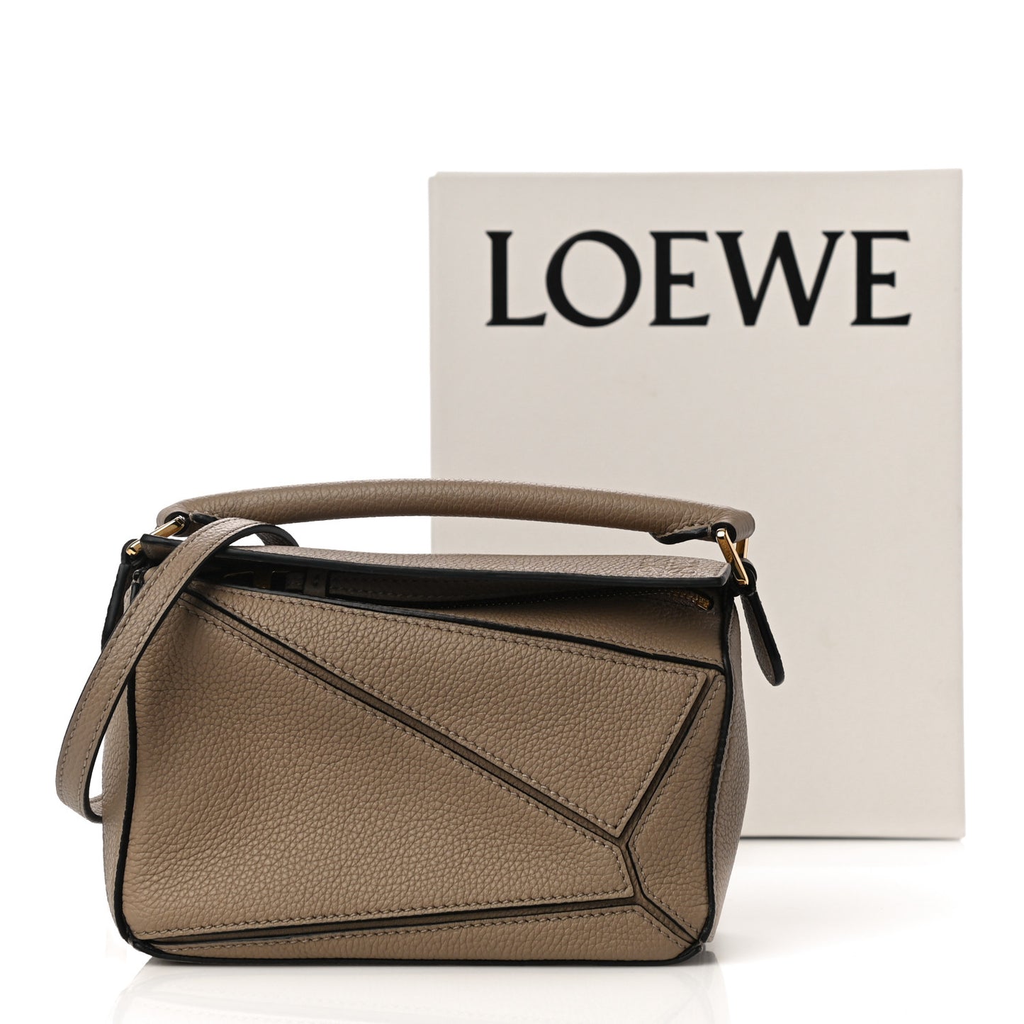 Calfskin Mini Puzzle Bag Sand Mink