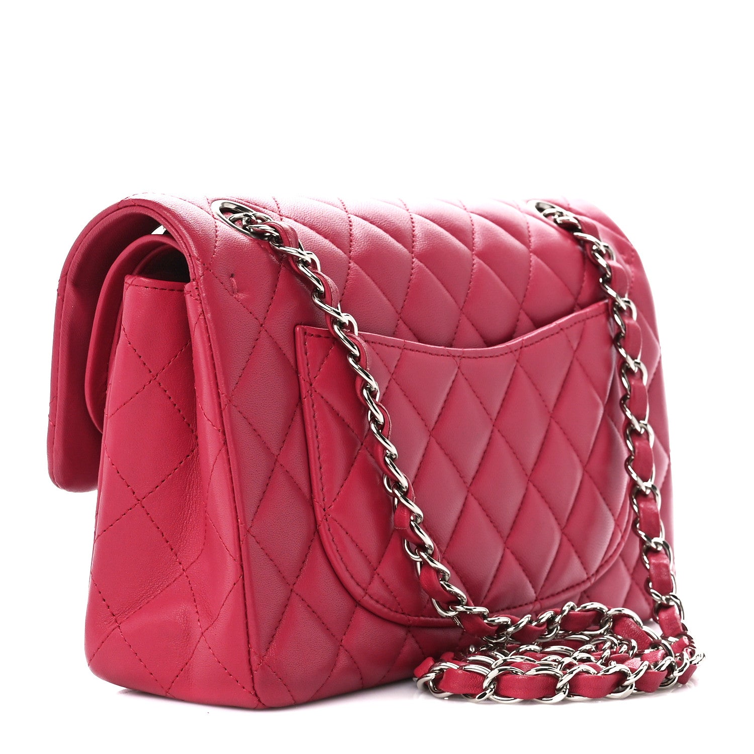 Chanel Lambskin Quilted Small Double Flap Pink 3 of 11