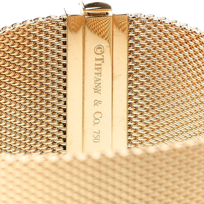 Tiffany 18K Yellow Gold Diamond Somerset Mesh Bracelet 4 of 6