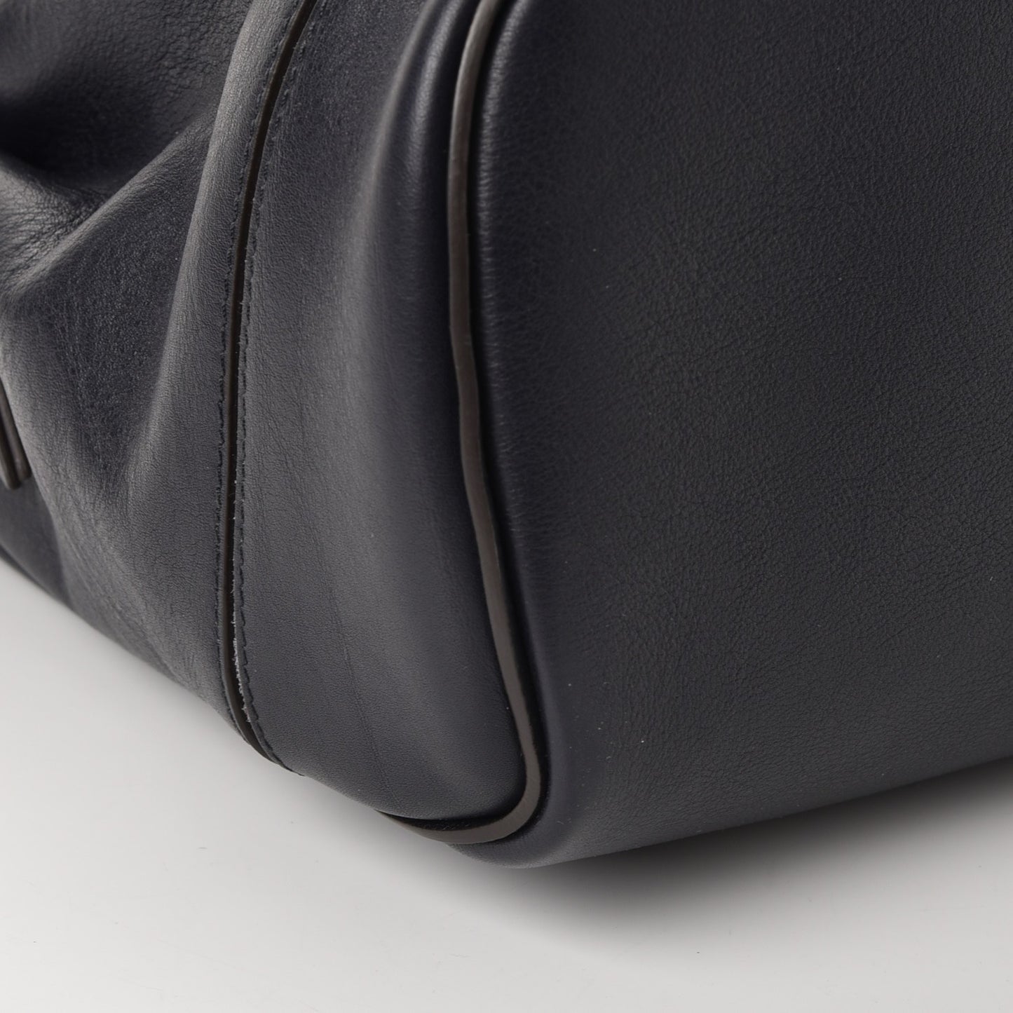 Calfskin Medium Owen Flap Bag Full Blue