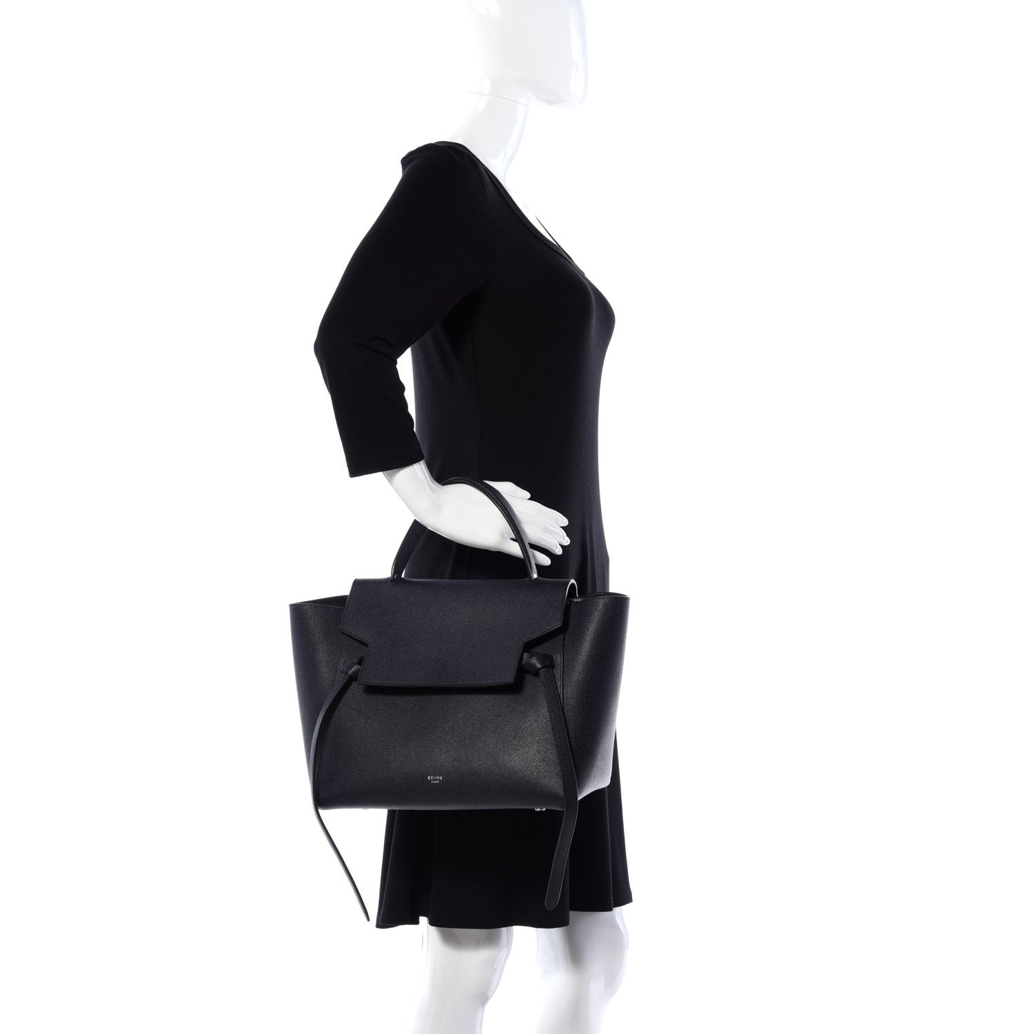 Celine Grained Calfskin Mini Belt Bag Navy 3 of 9