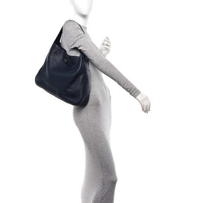 Prada Vitello Daino Hobo Baltico 2 of 10