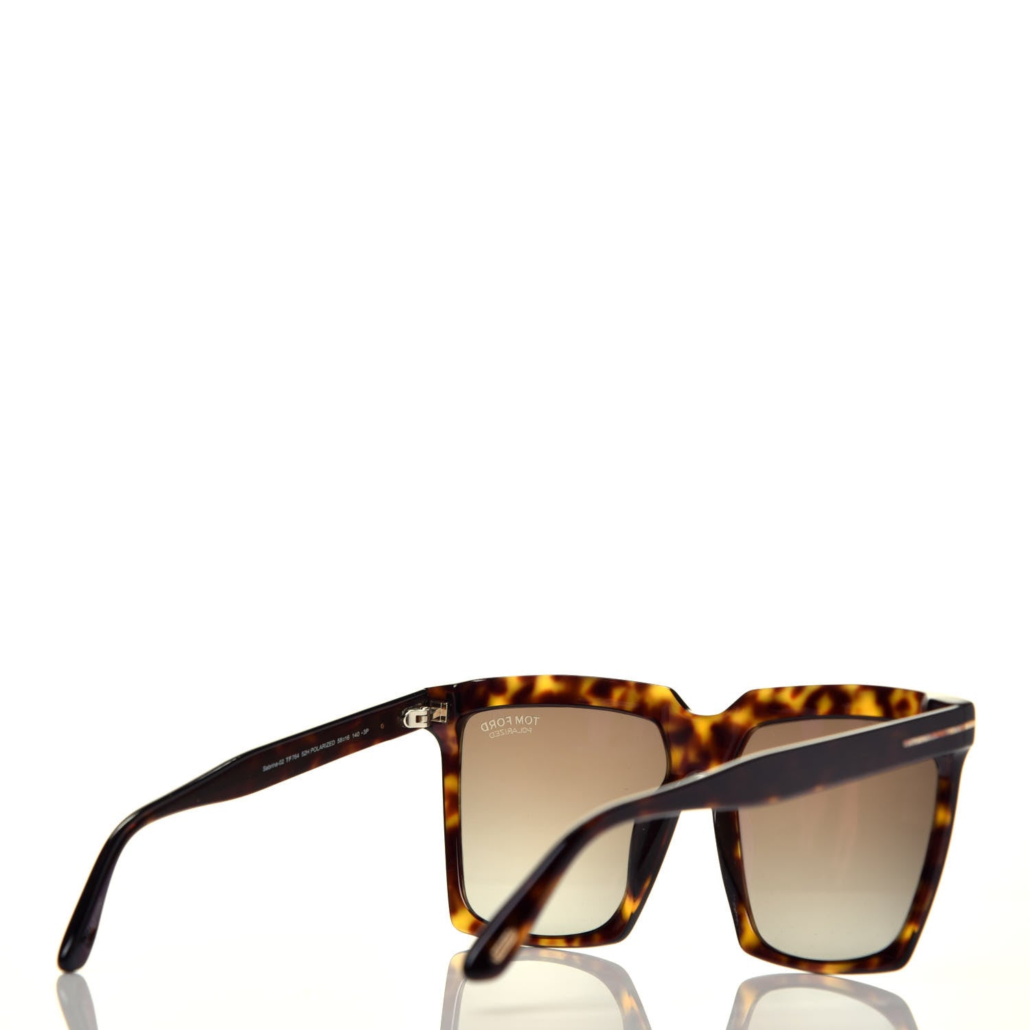 Tom Ford Acetate Polarized Sabrina Cat Eye Sunglasses TF764 Dark Havana 4 of 8