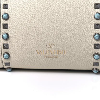 Valentino Garavani Grainy Calfskin My Rockstud Rolling Frame Bag Light Ivory 8 of 12