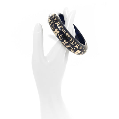 Louis Vuitton Resin Swarovski Medium Inclusion Bracelet GM Black 2 of 5