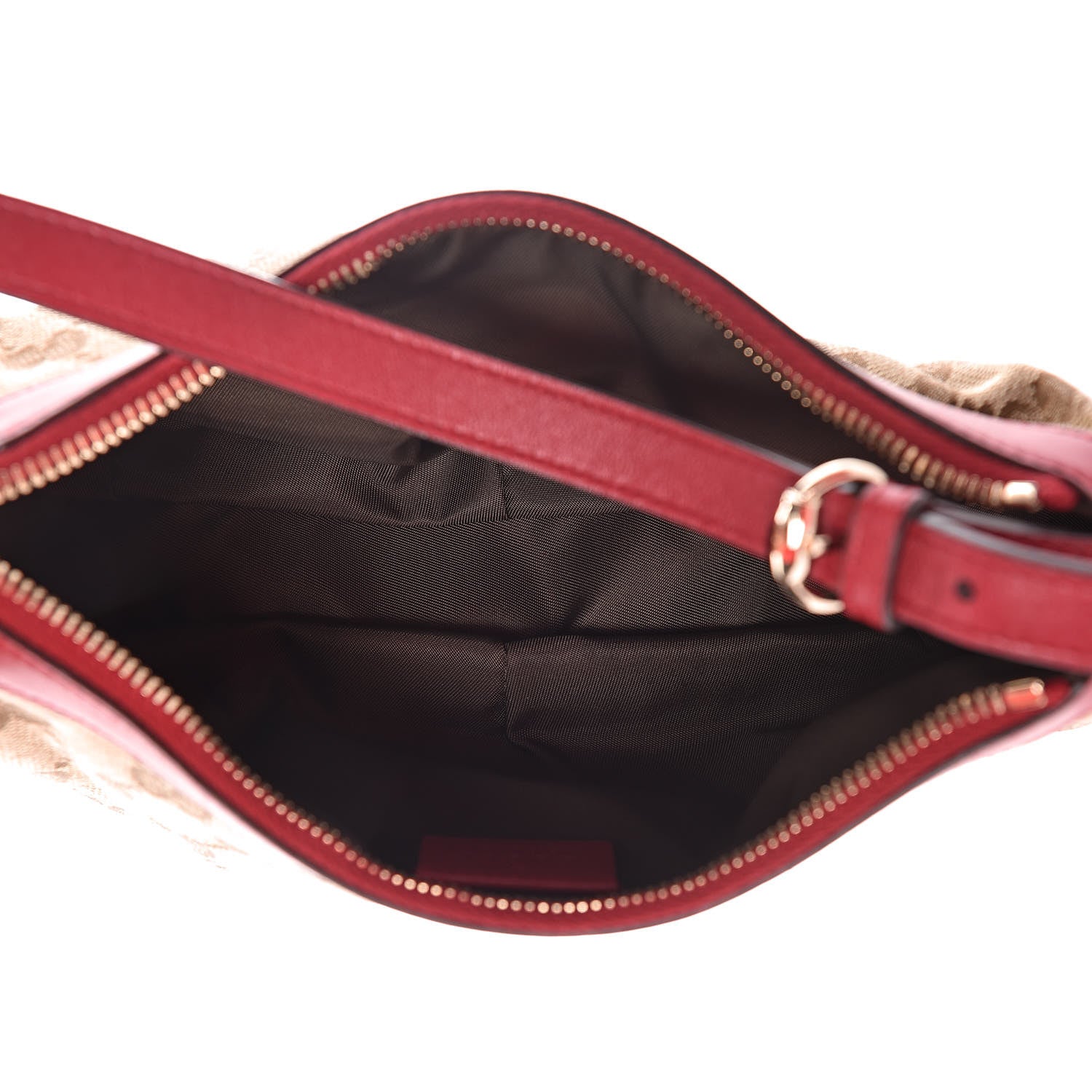 Gucci Monogram Heart GG Charm Pochette Red 5 of 10