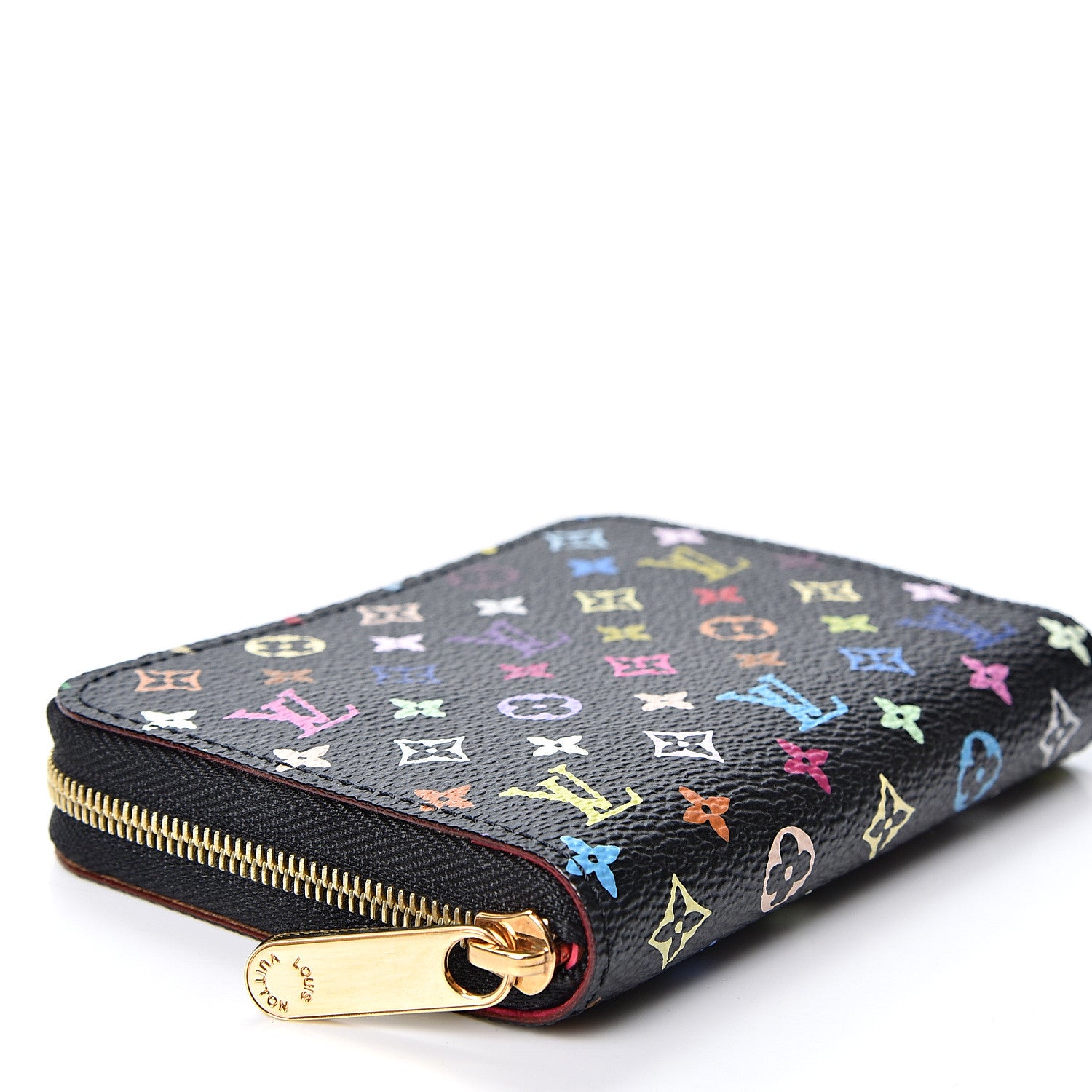 Louis Vuitton Monogram Multicolor Zippy Coin Purse Black Grenade 7 of 9