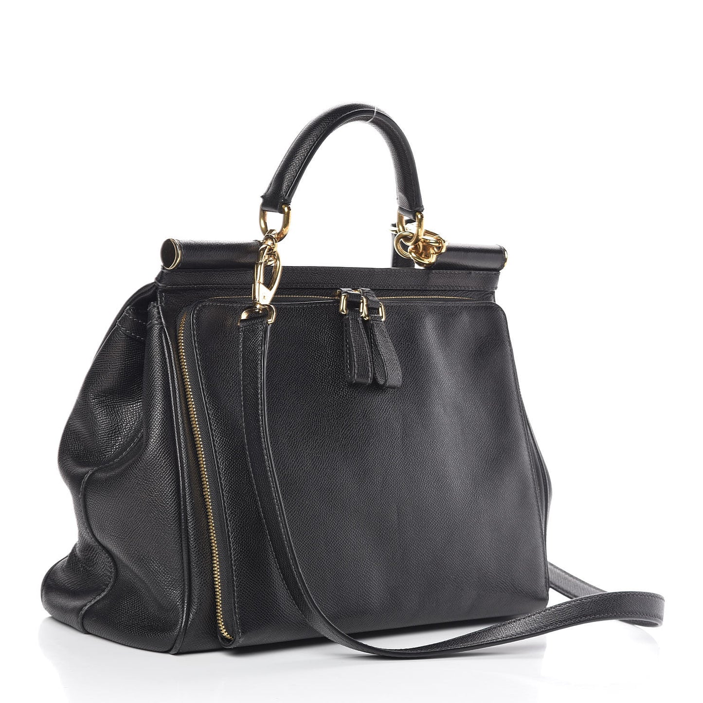 Dauphine Large Miss Sicily Satchel Black