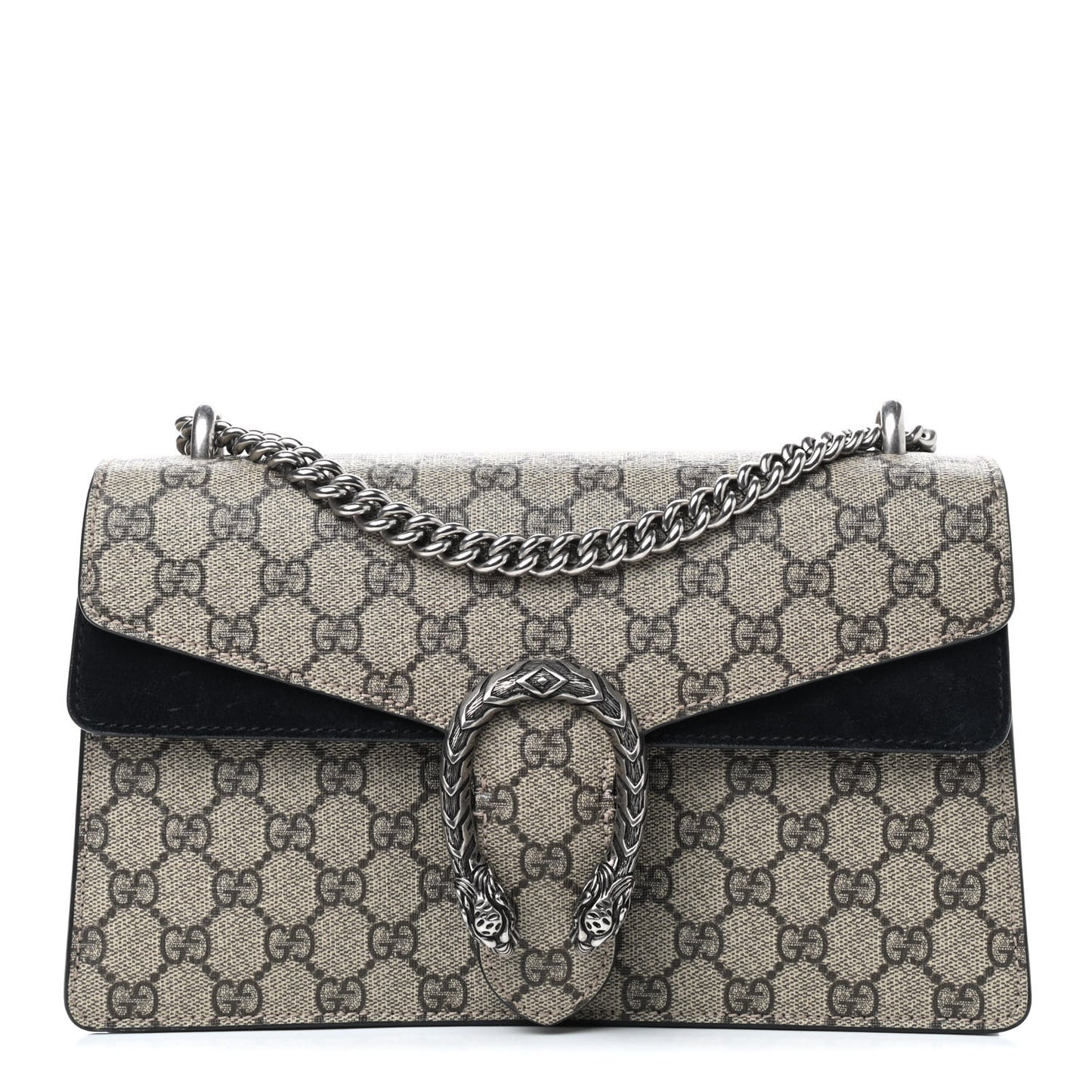 GG Supreme Monogram Small Dionysus Shoulder Bag Black