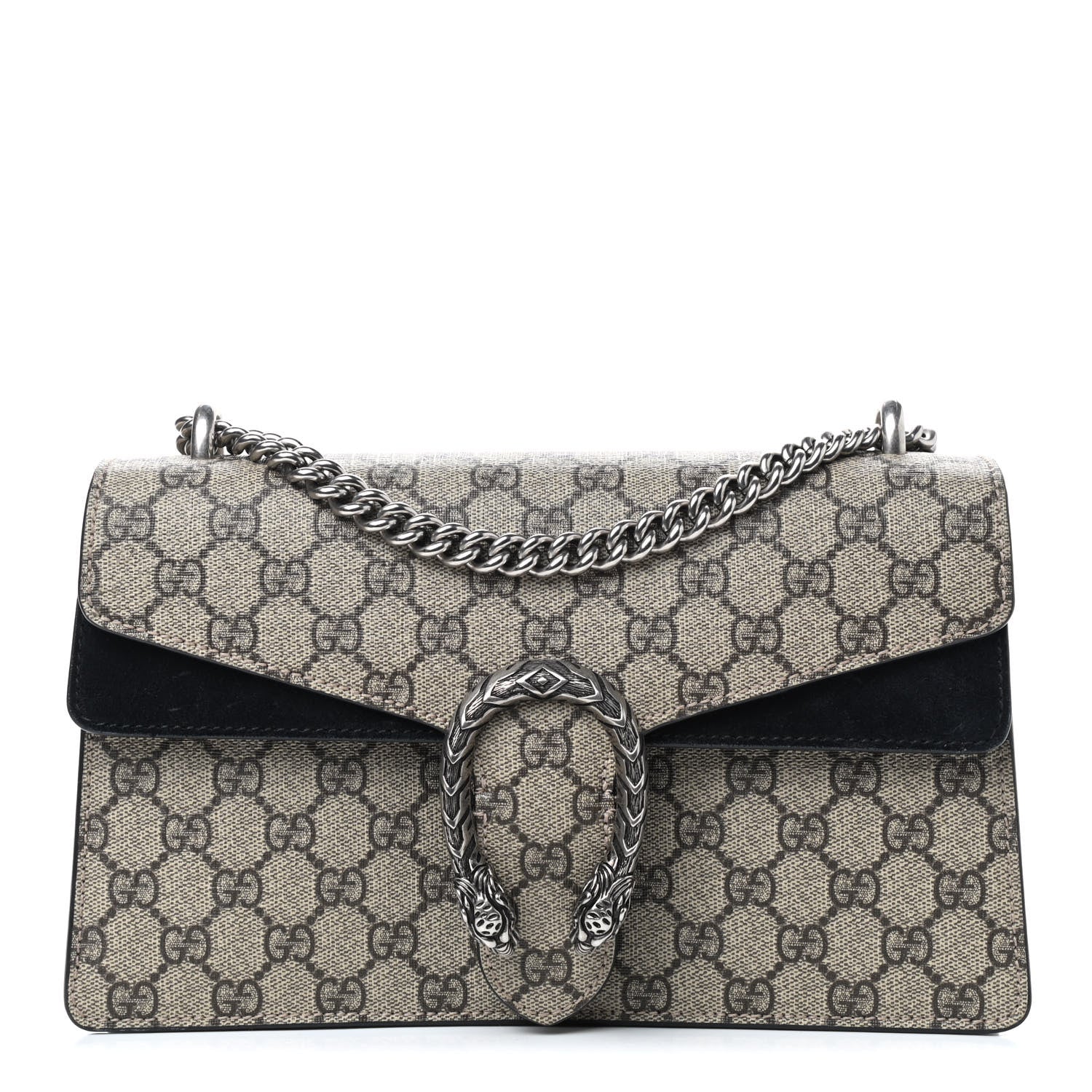 Gucci GG Supreme Monogram Small Dionysus Shoulder Bag Black 1 of 11