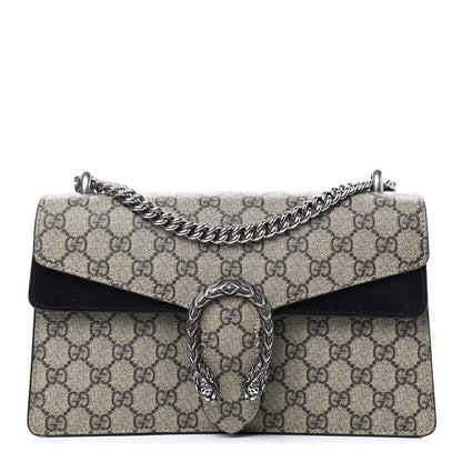 Gucci GG Supreme Monogram Small Dionysus Shoulder Bag Black 1 of 11