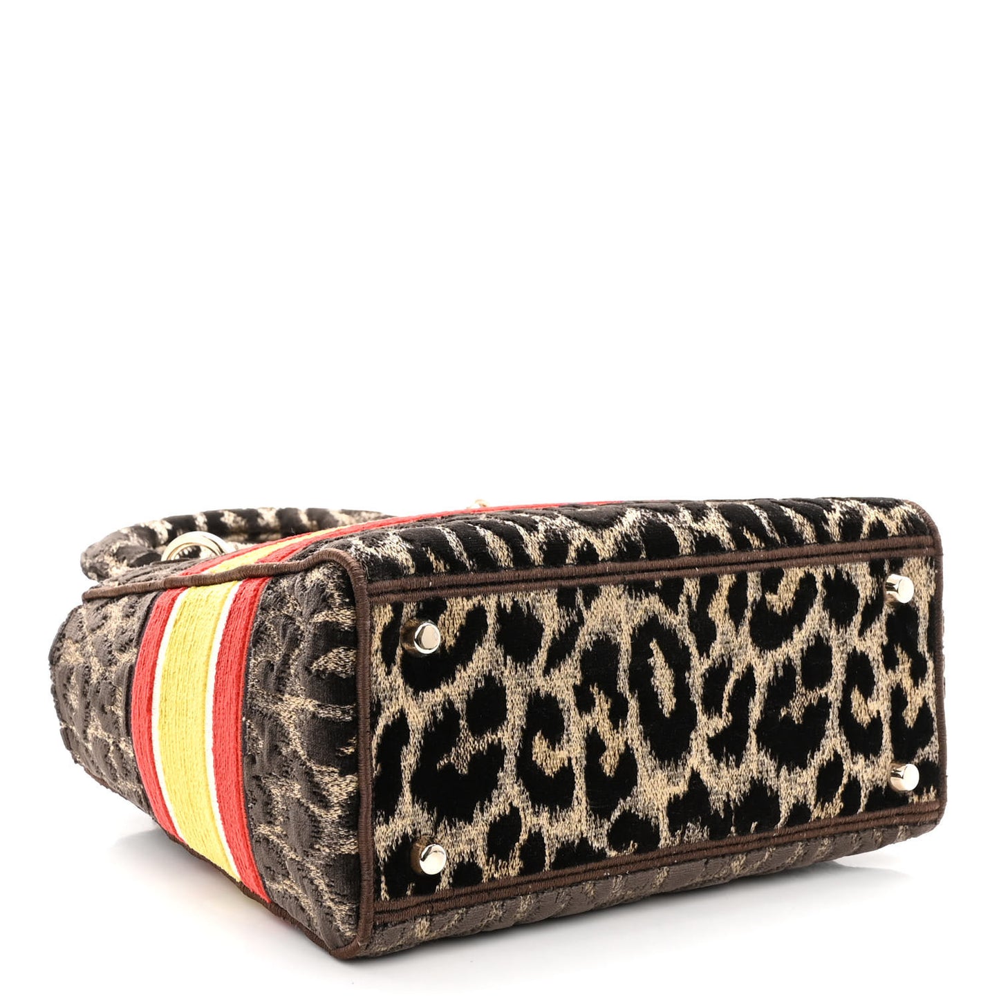 Velvet Mizza Embroidered Medium Lady D-Lite Beige Multicolor