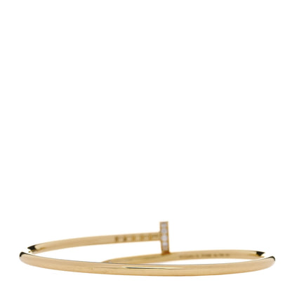Cartier 18K Yellow Gold Diamond Small Juste Un Clou Bracelet 15 2 of 5