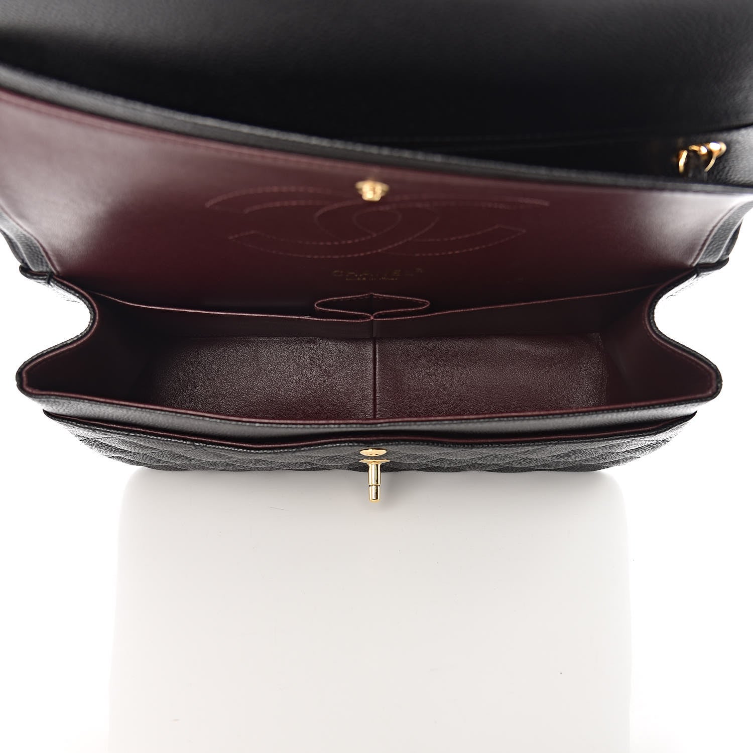 Chanel Caviar Quilted Jumbo Double Flap Black 5 of 10