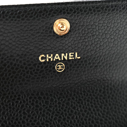 Chanel Caviar Quilted Flap Card Holder Black 7 of 9