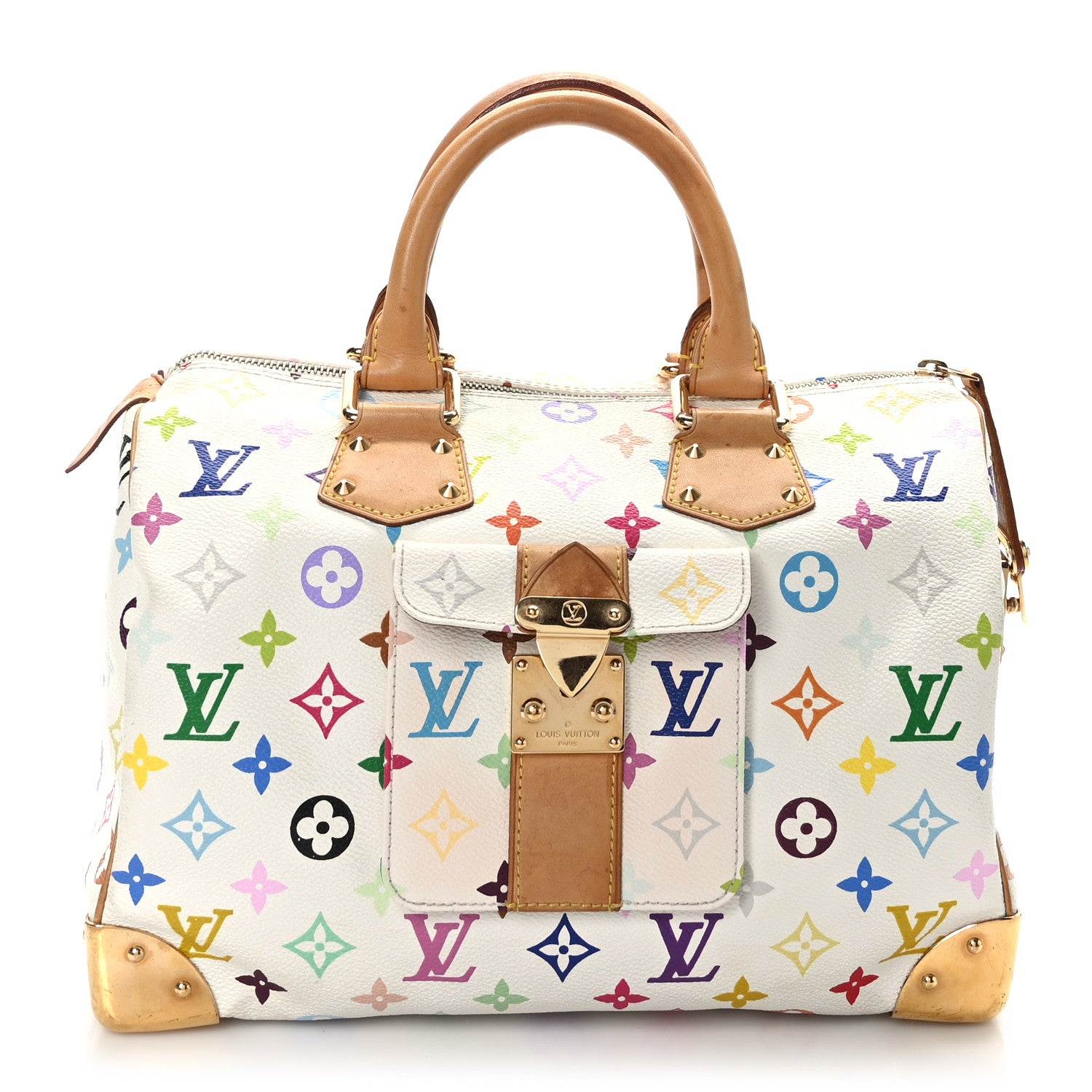 Louis Vuitton Monogram Multicolor Speedy 30 White 1 of 9