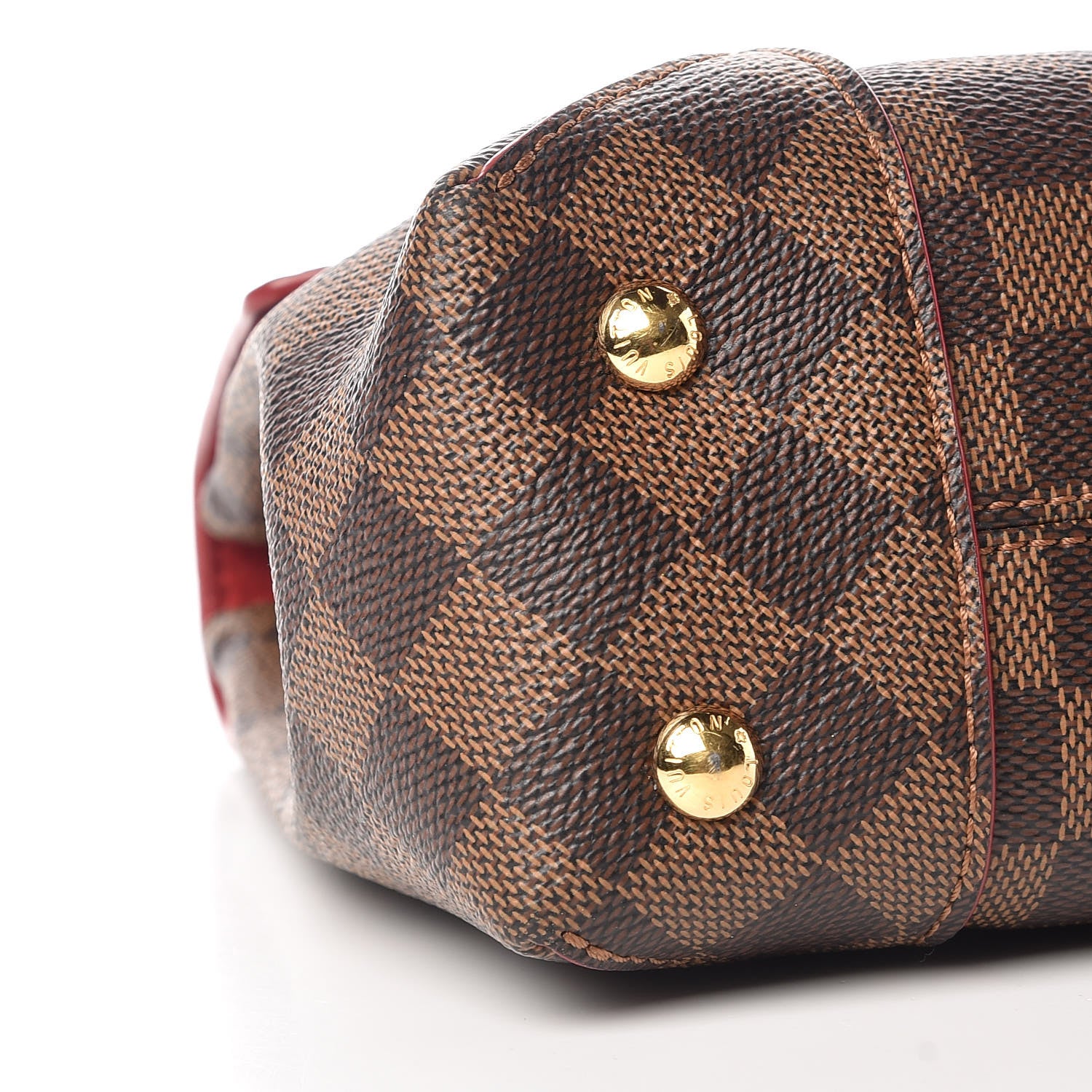 Louis Vuitton Damier Ebene Caissa Clutch Cherry 8 of 9