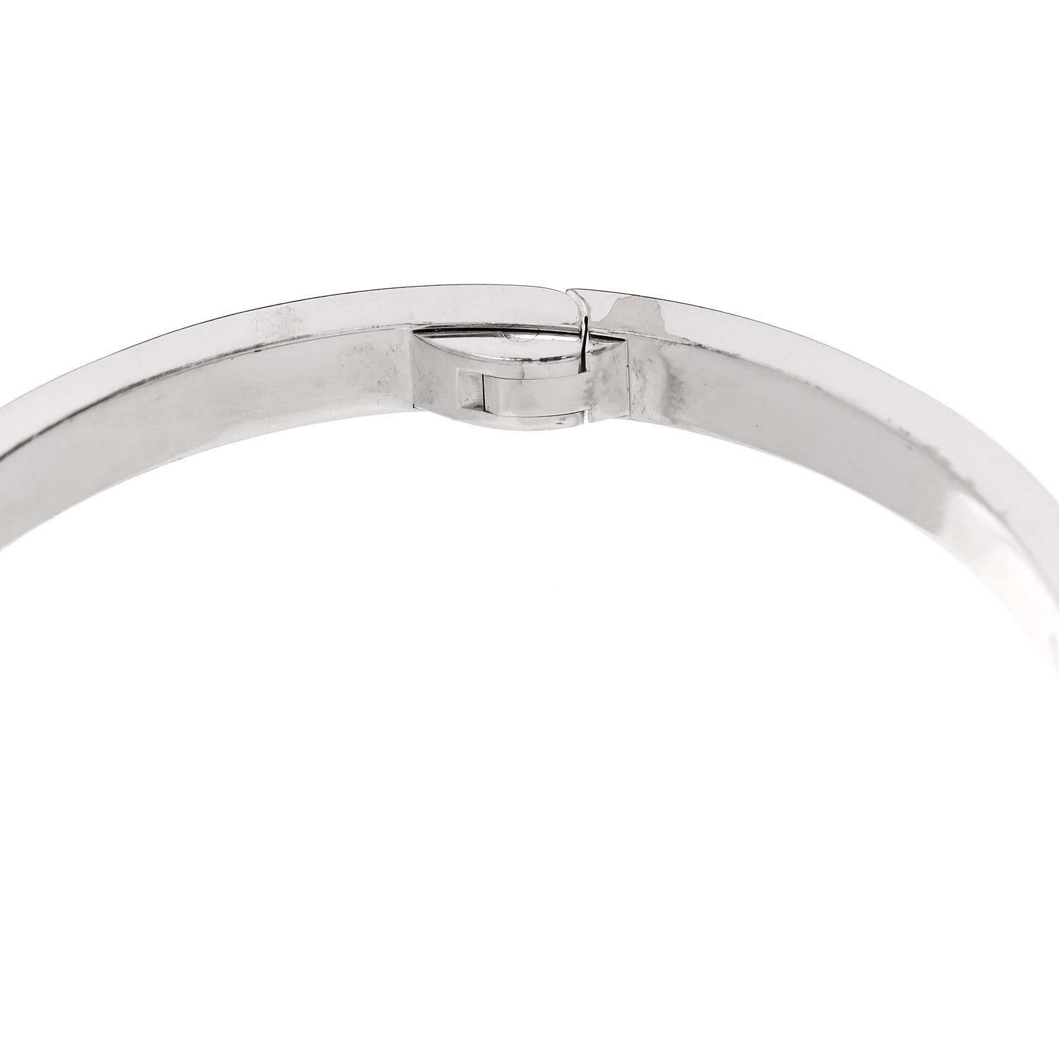 Cartier 18K White Gold 6 Diamond Small LOVE Bracelet 15 7 of 9