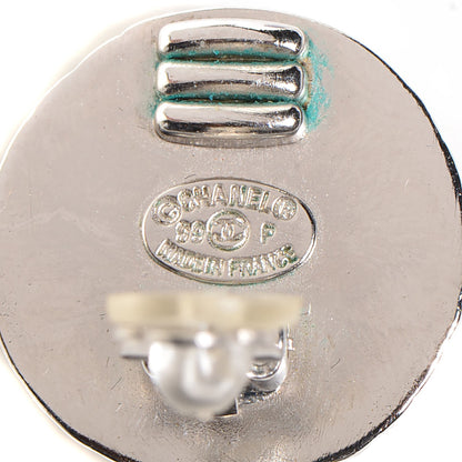 Chanel CC Clip On Earrings Silver 4 of 5