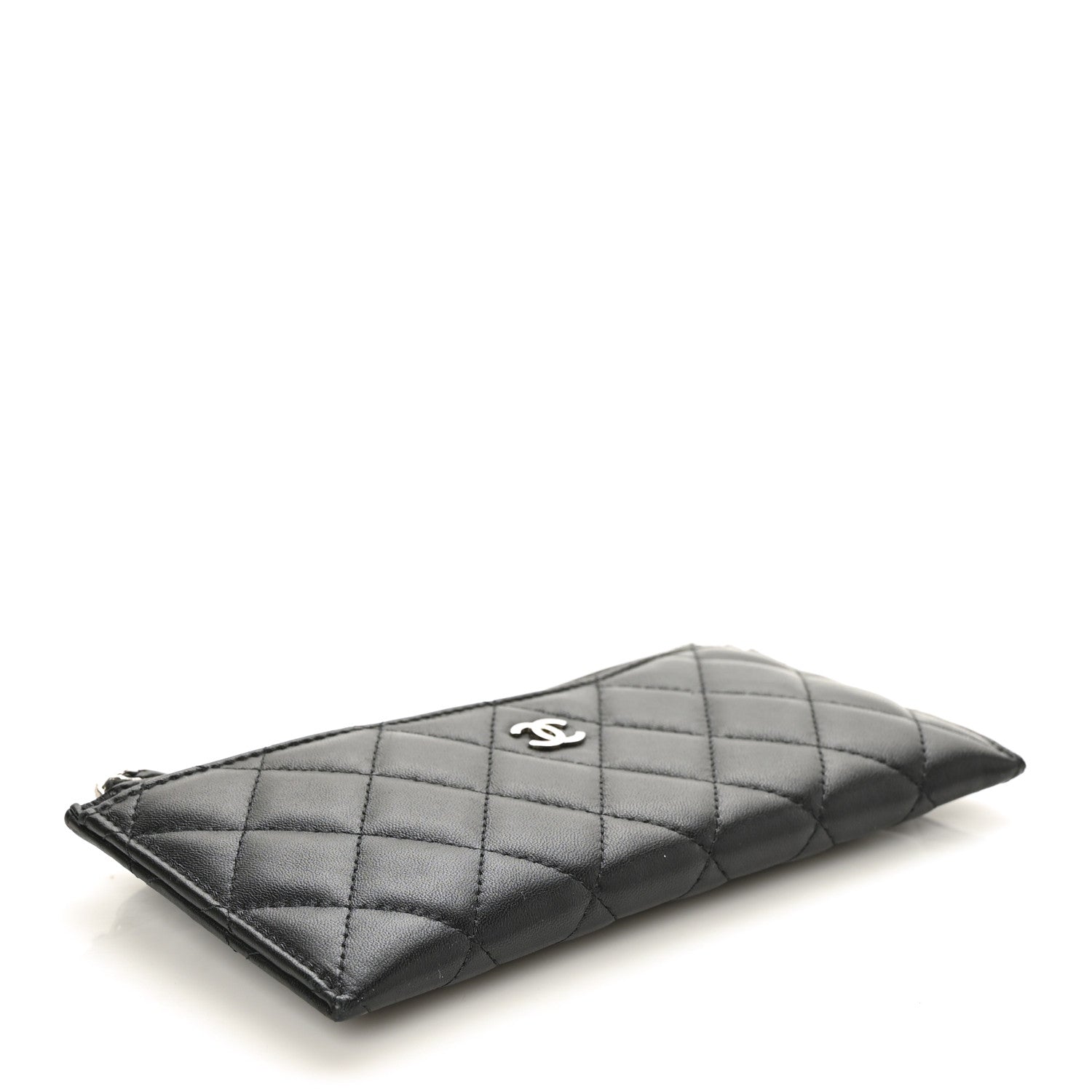 Chanel Lambskin Quilted Classic Zip Pouch Black 4 of 7