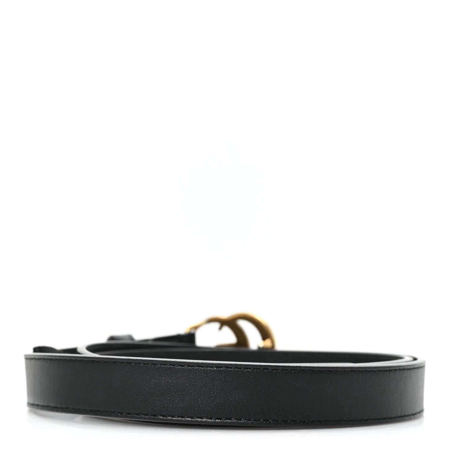 Gucci Calfskin Double G 20mm Belt 95 38 Black 2 of 4