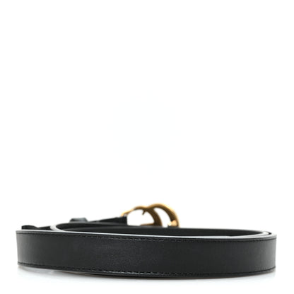 Gucci Calfskin Double G 20mm Belt 95 38 Black 2 of 4