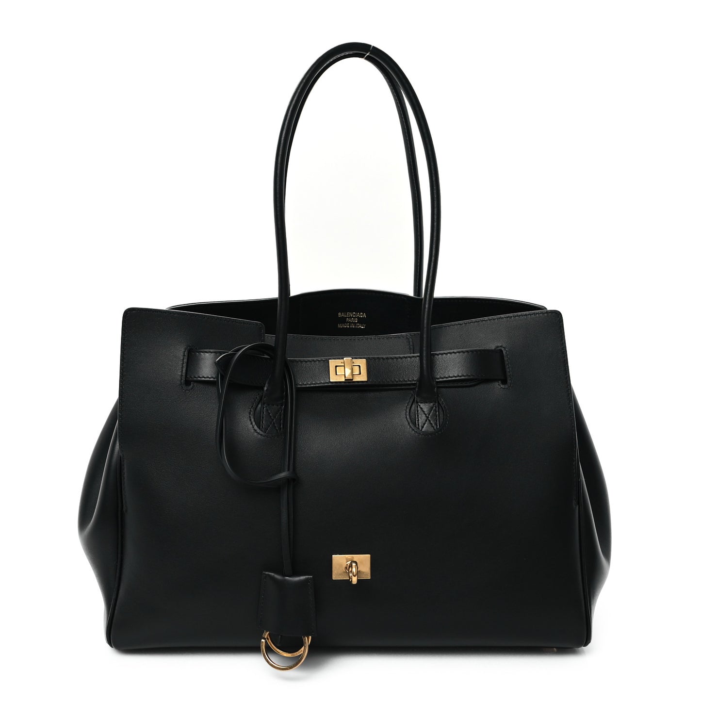 Smooth Calfskin Medium Bel Air Carry All Bag Black