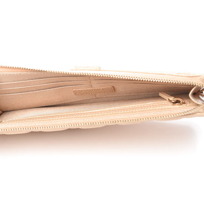 Chanel Iridescent Caviar Quilted Classic Pouch With Handle Beige 6 of 9