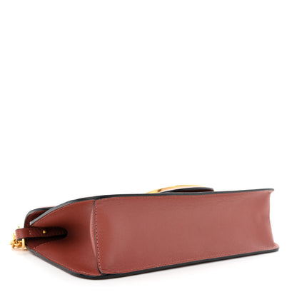 Valentino Garavani Calfskin Vlogo Loco Shoulder Bag Gingerbread 4 of 11
