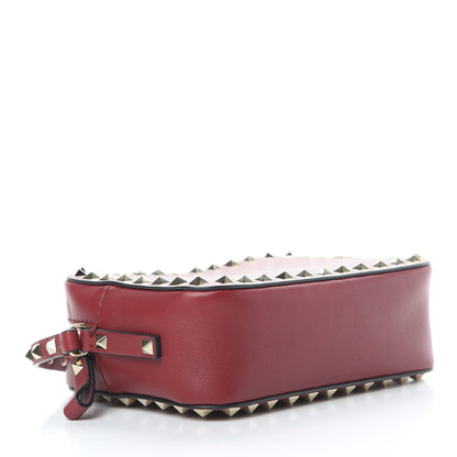 Valentino Garavani Calfskin Rockstud Camera Crossbody Bag Rubino 4 of 10