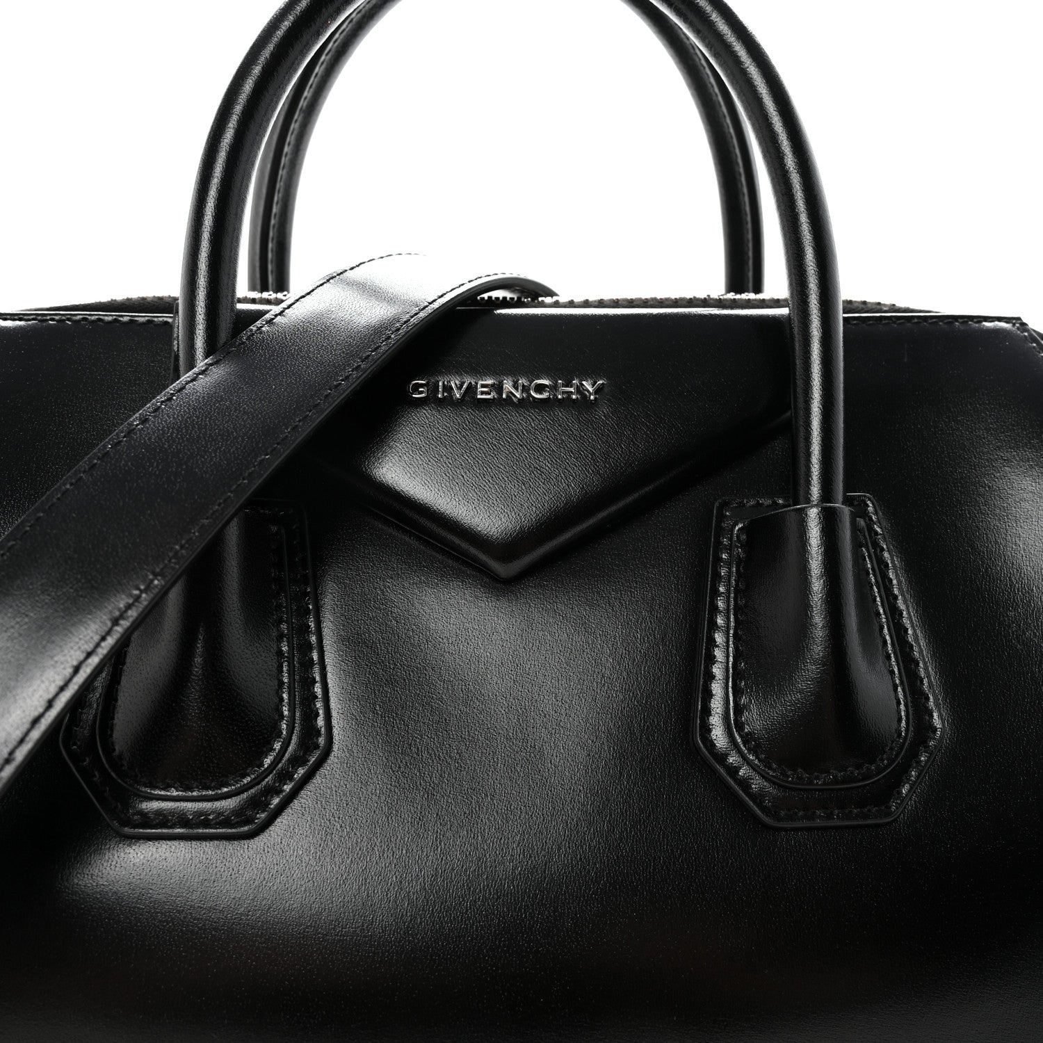 Givenchy Shiny Lord Calfskin Medium Antigona Black 7 of 9